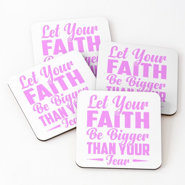 Item preview, Let Your Faith Bigger Than Your Fear Breast Cancer Awareness designed and sold by roboartpixel.