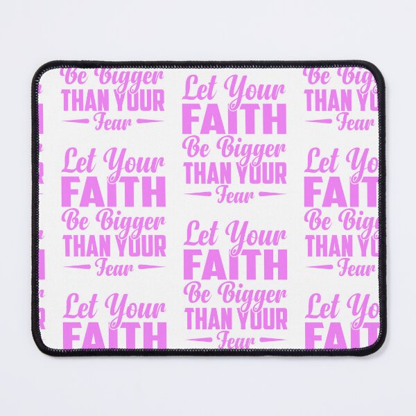 Item preview, Let Your Faith Bigger Than Your Fear Breast Cancer Awareness designed and sold by roboartpixel.
