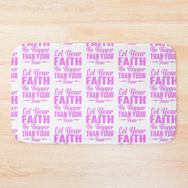 Item preview, Let Your Faith Bigger Than Your Fear Breast Cancer Awareness designed and sold by roboartpixel.