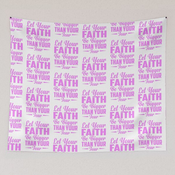 Item preview, Let Your Faith Bigger Than Your Fear Breast Cancer Awareness designed and sold by roboartpixel.