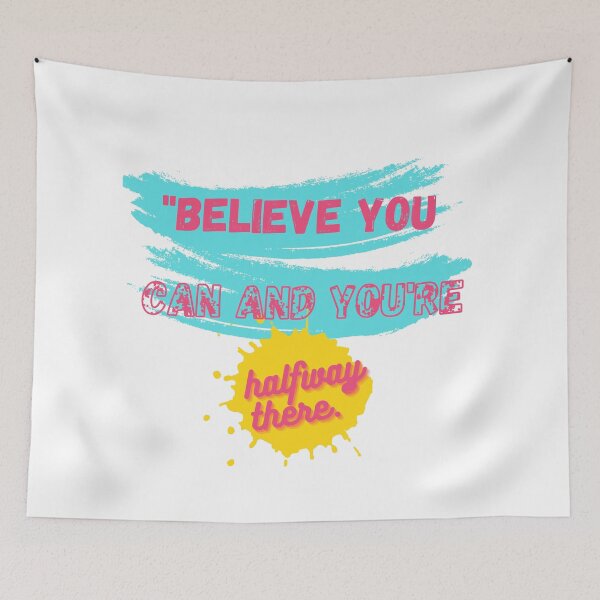 Item preview, Pinky Believe you can and you're halfway there designed and sold by PinkLepord.