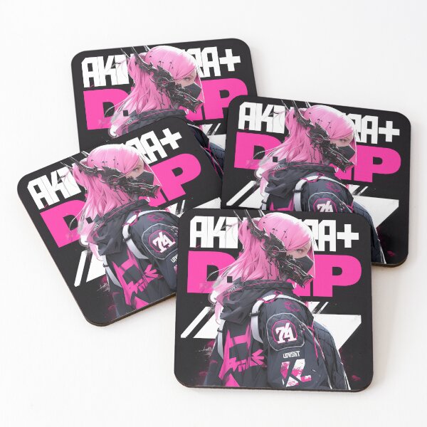 Item preview, K-POP TECH WEAR BLACK AND PINK CYBER SAMURAI ONI GIRL - AKIHABARA DRIP designed and sold by AKIBA DRIP.