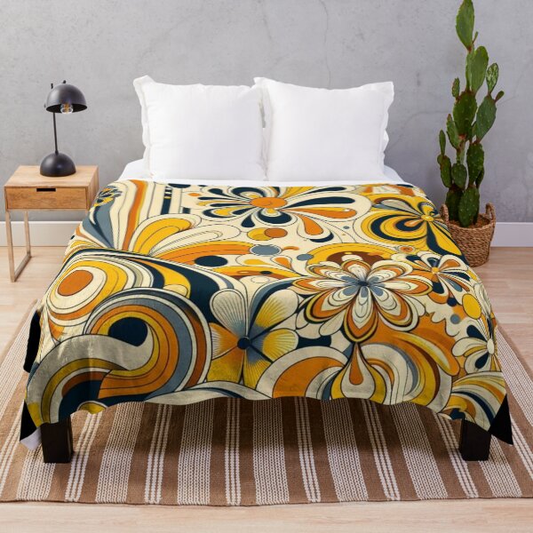 Item preview, Vintage floral design 1970 yellow tint designed and sold by Blessinger77.
