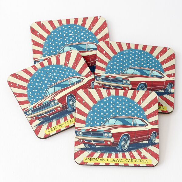 Item preview, Vintage American Cars Series: A Nostalgic Journey designed and sold by Colorful-Garden.