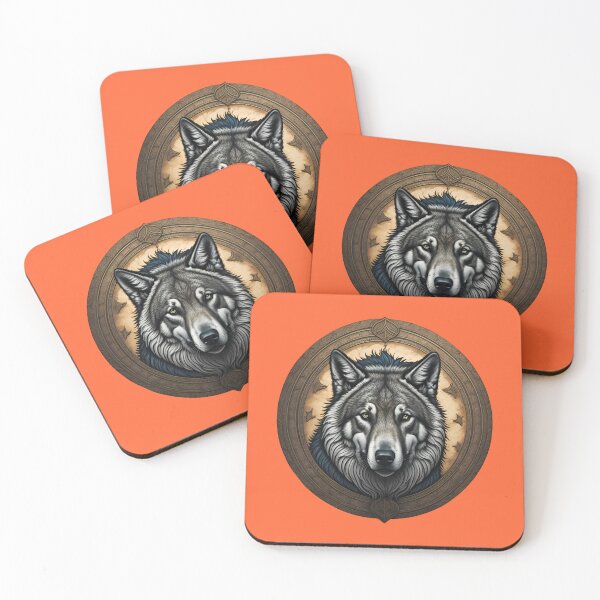 Item preview, WOLF SHIELD - #FF6633 designed and sold by Marlon Oseguera.