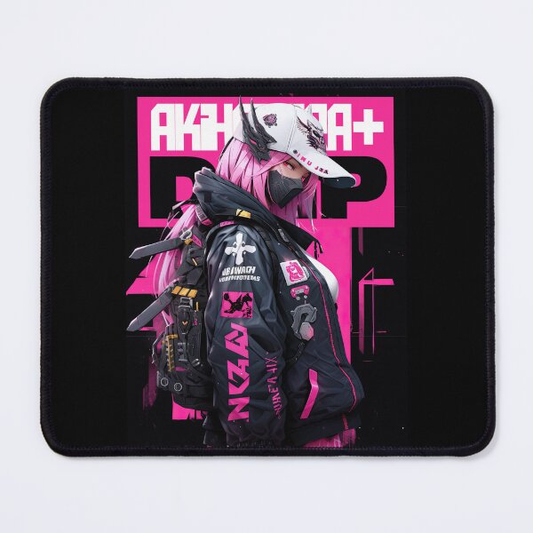 Item preview, K-POP TECH WEAR PINK AND BLACK URBAN CYBER SAMURAI ONI GIRL - AKIHABARA DRIP designed and sold by AKIBA DRIP.
