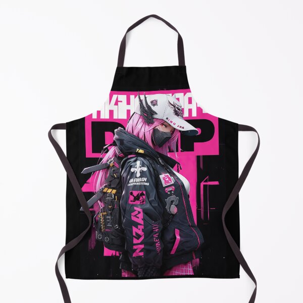 Item preview, K-POP TECH WEAR PINK AND BLACK URBAN CYBER SAMURAI ONI GIRL - AKIHABARA DRIP designed and sold by AKIBA DRIP.