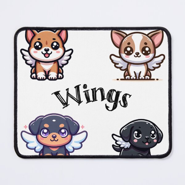 Item preview, Set of Cute Dogs With wings. designed and sold by BipolarDesign.