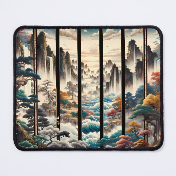 Item preview, Re-envisioned Qi Baishi's 'Twelve Landscape Screens' designed and sold by nuxn.