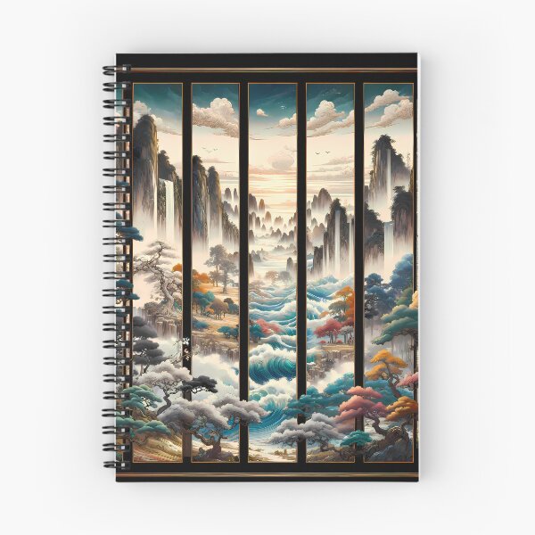 Item preview, Re-envisioned Qi Baishi's 'Twelve Landscape Screens' designed and sold by nuxn.