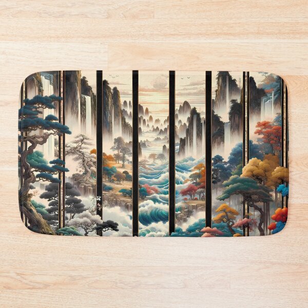 Item preview, Re-envisioned Qi Baishi's 'Twelve Landscape Screens' designed and sold by nuxn.