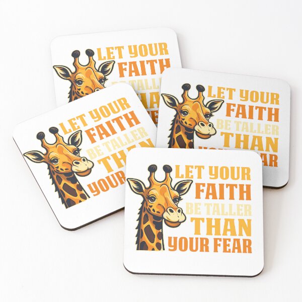 Item preview, Let Your Faith Be Taller Than Your Fears Motivational Quotes designed and sold by roboartpixel.