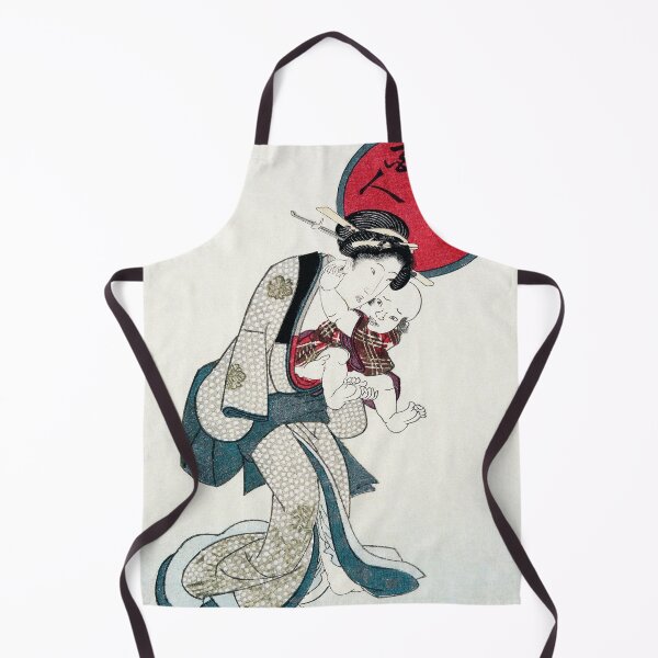 Item preview, Japanese woman and a baby (1823-1825) designed and sold by TheHappyK.