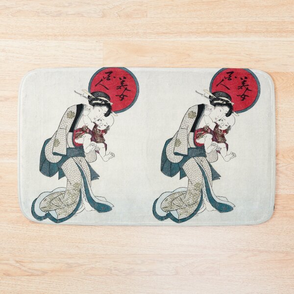 Item preview, Japanese woman and a baby (1823-1825) designed and sold by TheHappyK.