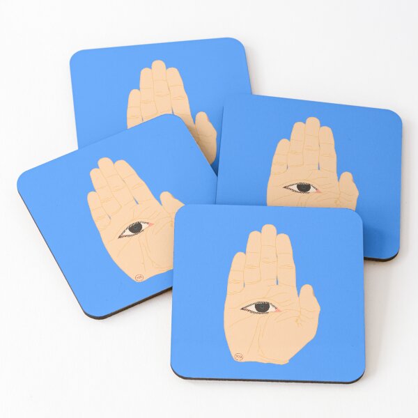 Item preview, hamsa anatomical - blue designed and sold by SaharBareket.