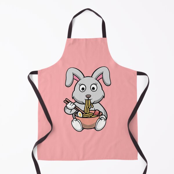 Item preview, Cute rabbit eating ramen noodles cartoon illustration designed and sold by cubbone.