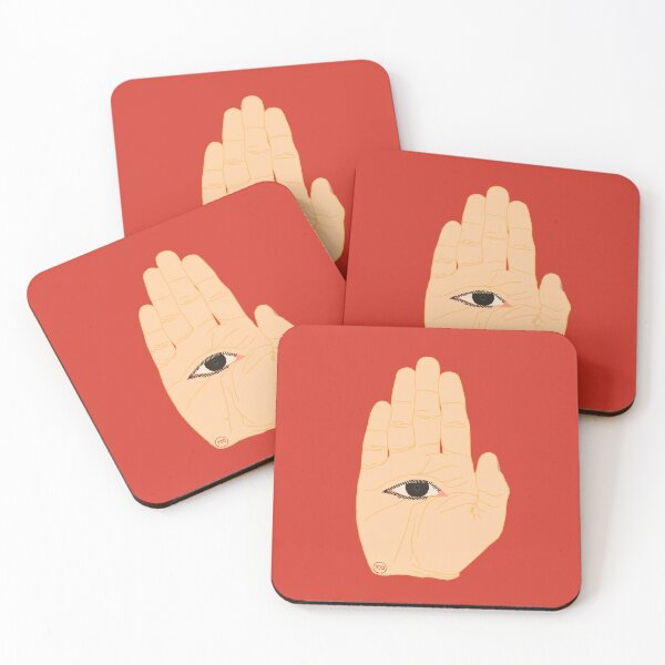 Item preview, hamsa anatomical - red designed and sold by SaharBareket.