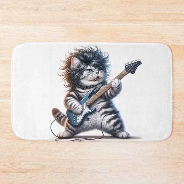 Item preview, American Wirehair Electric Guitarist - Funny Cat designed and sold by vogocom.