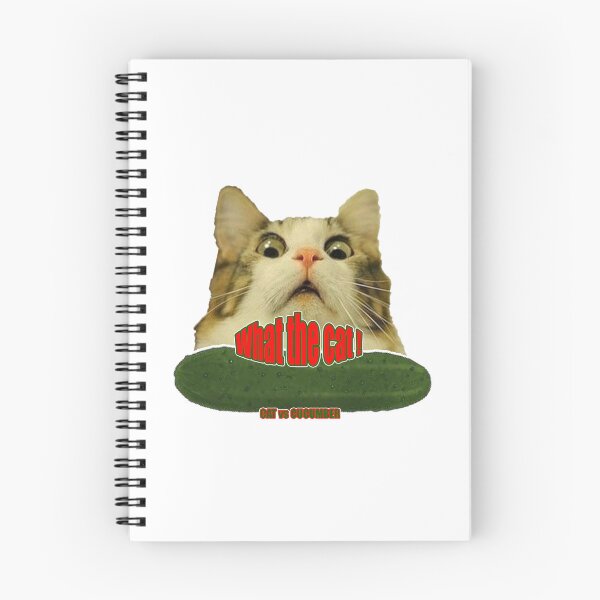 Item preview, What the Cat! - Cat vs. Cucumber designed and sold by beaugence.