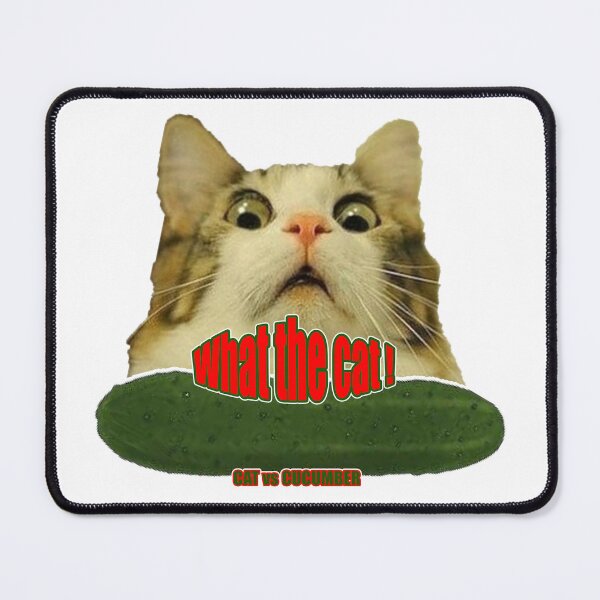 Item preview, What the Cat! - Cat vs. Cucumber designed and sold by beaugence.