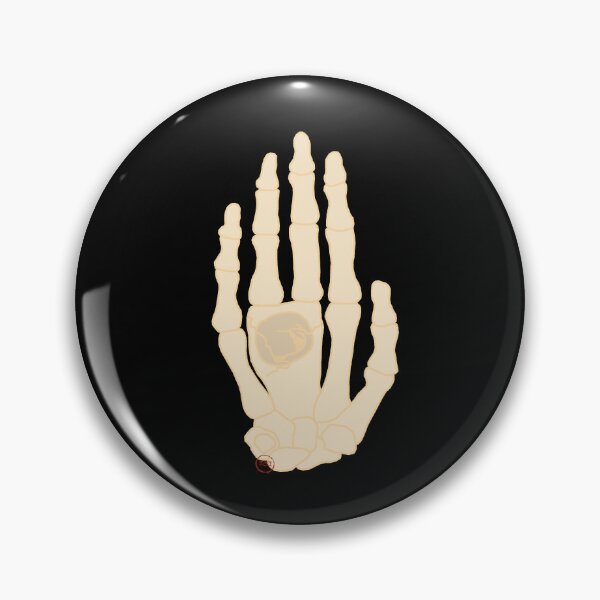 Item preview, hamsa skeleton - black designed and sold by SaharBareket.