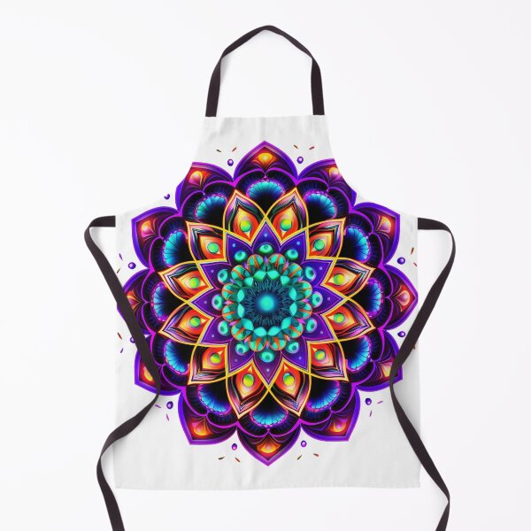 Item preview, Neon Flower with purple fractal pattern designed and sold by Atelier-Arcano.