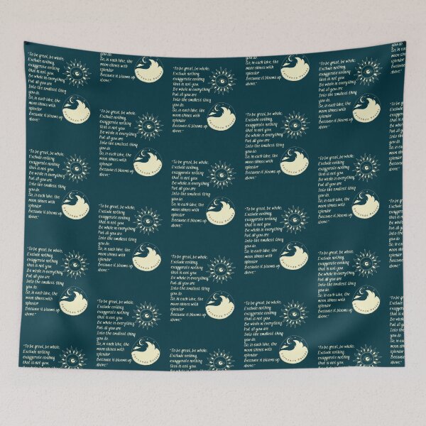 Item preview, Fernando Pessoa quoteTo be great, be whole designed and sold by JewelsRareShop.