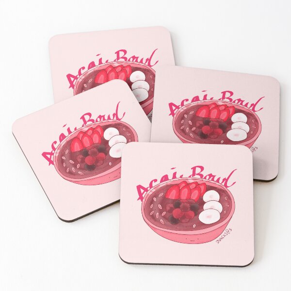 Item preview, PINK Acai Bowl with wordings designed and sold by Snacks-At-3.