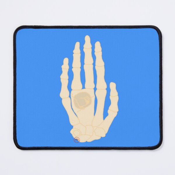 Item preview, hamsa skeleton - blue designed and sold by SaharBareket.