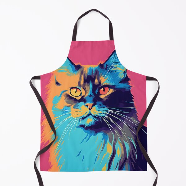 Item preview, Somali cat portraits drawing. animal colorful. Animal throw pillow. designed and sold by formform.