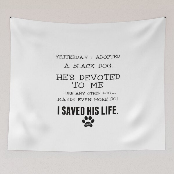 Item preview, Adopt A Black Dog And Save A Life! designed and sold by walkingrock.