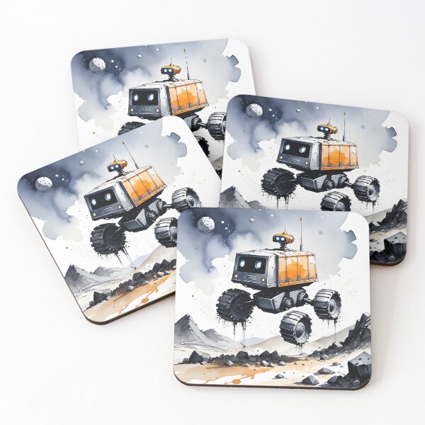 Item preview, Robot on asteroid wheel off designed and sold by SpaceRockMining.
