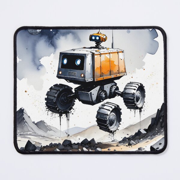 Item preview, Robot on asteroid wheel off designed and sold by SpaceRockMining.