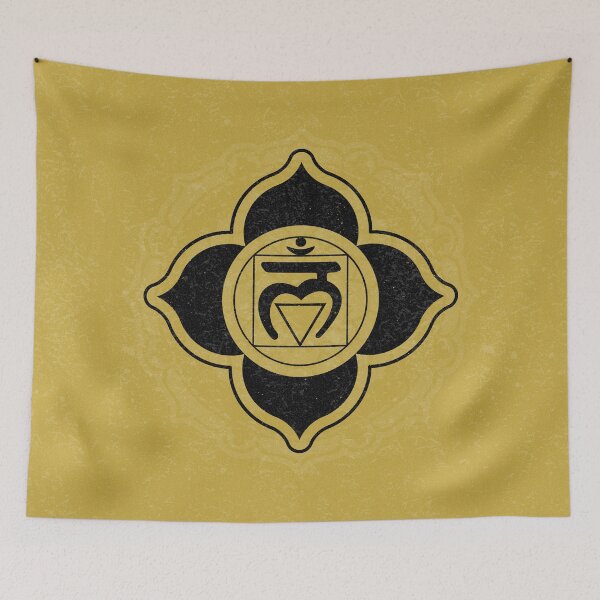 Item preview, Root Chakra Mandala - Saffron + Coal designed and sold by Irene Estelle.