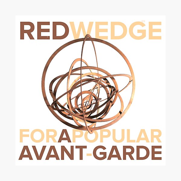 Red Wedge Banner Photographic Print