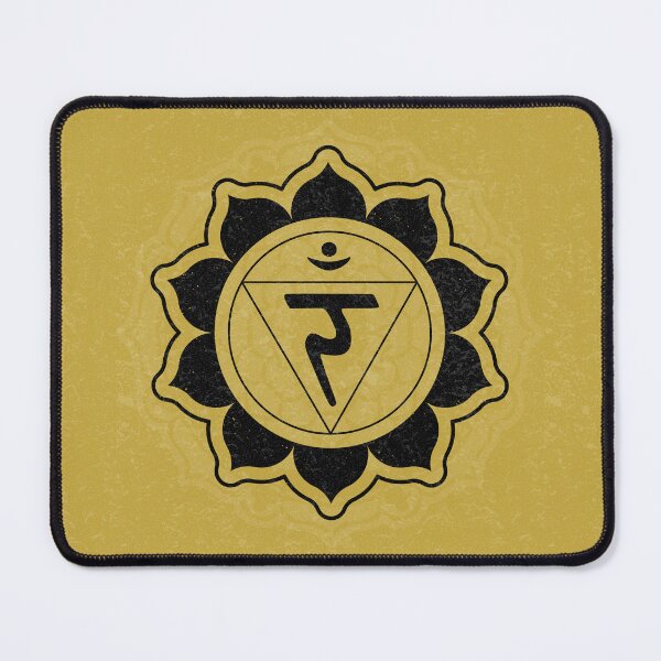 Item preview, Solar Plexus Chakra Mandala - Saffron + Coal designed and sold by Irene Estelle.