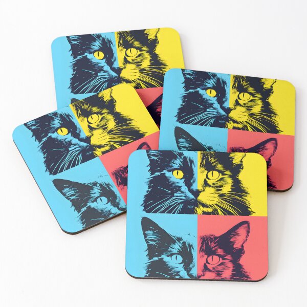 Item preview, Somali cat portraits drawing. animal colorful. Animal throw pillow.  designed and sold by formform.