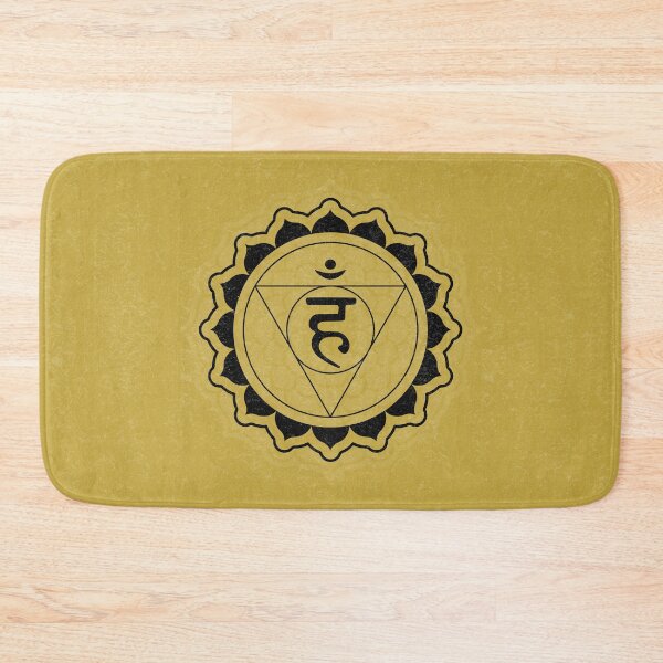 Item preview, Throat Chakra Mandala - Saffron + Coal designed and sold by Irene Estelle.