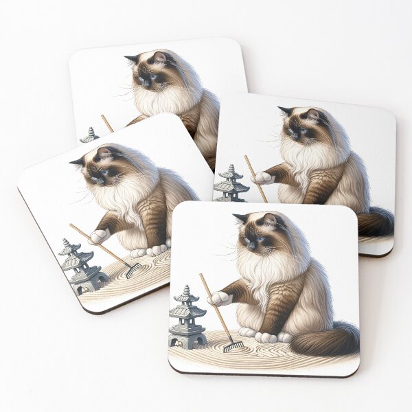 Item preview, Birman Cat Zen Master - Funny Cat designed and sold by vogocom.