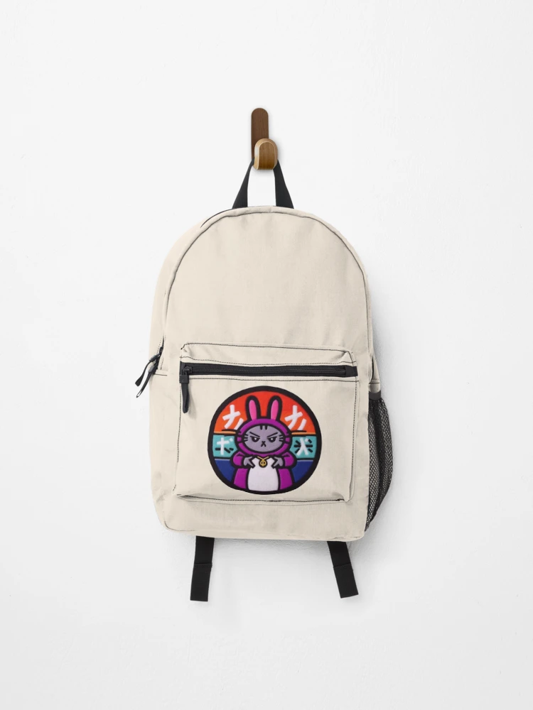 Thumbnail 1 of 3, Backpack, Purple Kawaii Rapper Rabbit designed and sold by GALUMARKET.