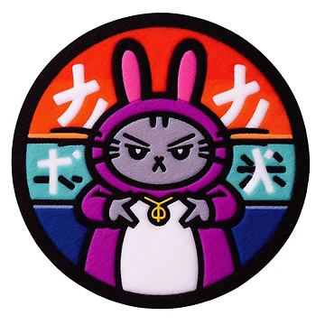Artwork thumbnail, Purple Kawaii Rapper Rabbit by GALUMARKET