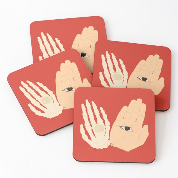 Item preview, hamsa anatomical and skeleton - red designed and sold by SaharBareket.