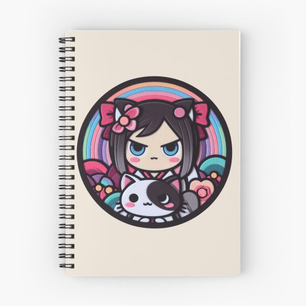 Item preview, Manga Girl with Cat Felt designed and sold by GALUMARKET.