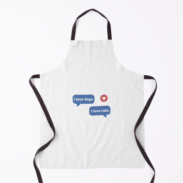 Item preview, i love dogs and cats text message designed and sold by A Simple Day..