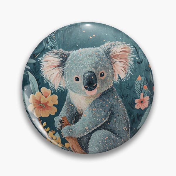 Item preview, koala in flowers designed and sold by ururuty.