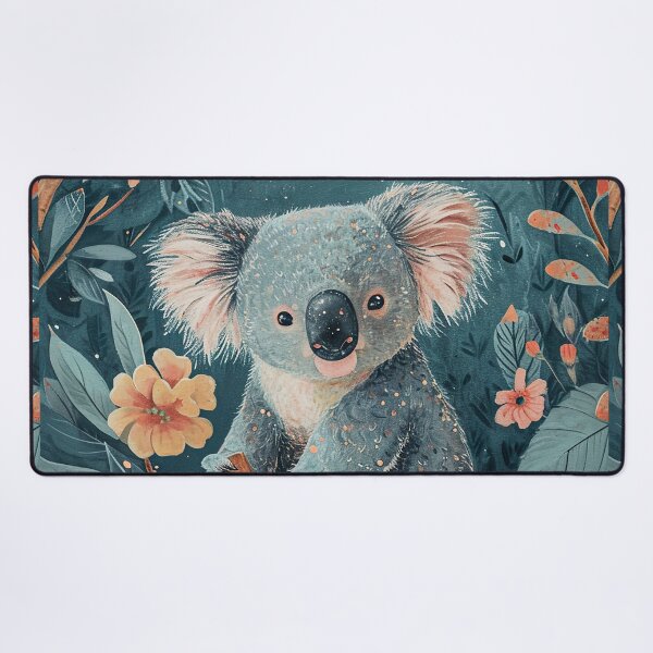 Item preview, koala in flowers designed and sold by ururuty.