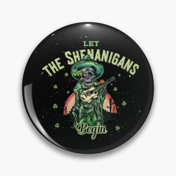 Item preview, Vintage Let The Shenanigans Begin Skull Guitar St Patrick's Day  designed and sold by NewAdventure.
