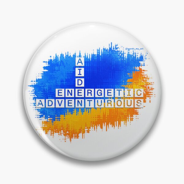 Item preview, Aiden, Energetic and Adventurous Crossword designed and sold by words-my-art.