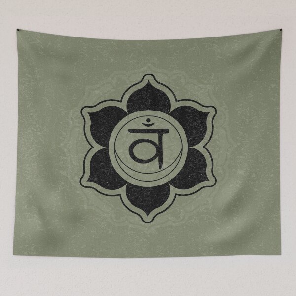 Item preview, Sacral Chakra Mandala - Sage + Coal designed and sold by Irene Estelle.