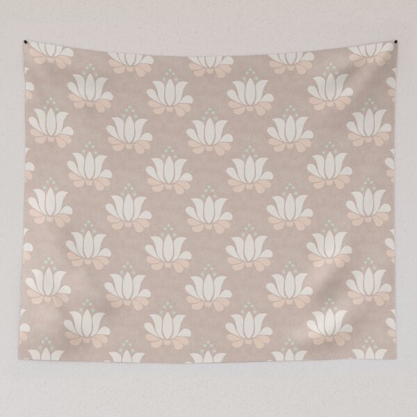 Item preview, calm lotus flowers on a light background designed and sold by colorofmagic.